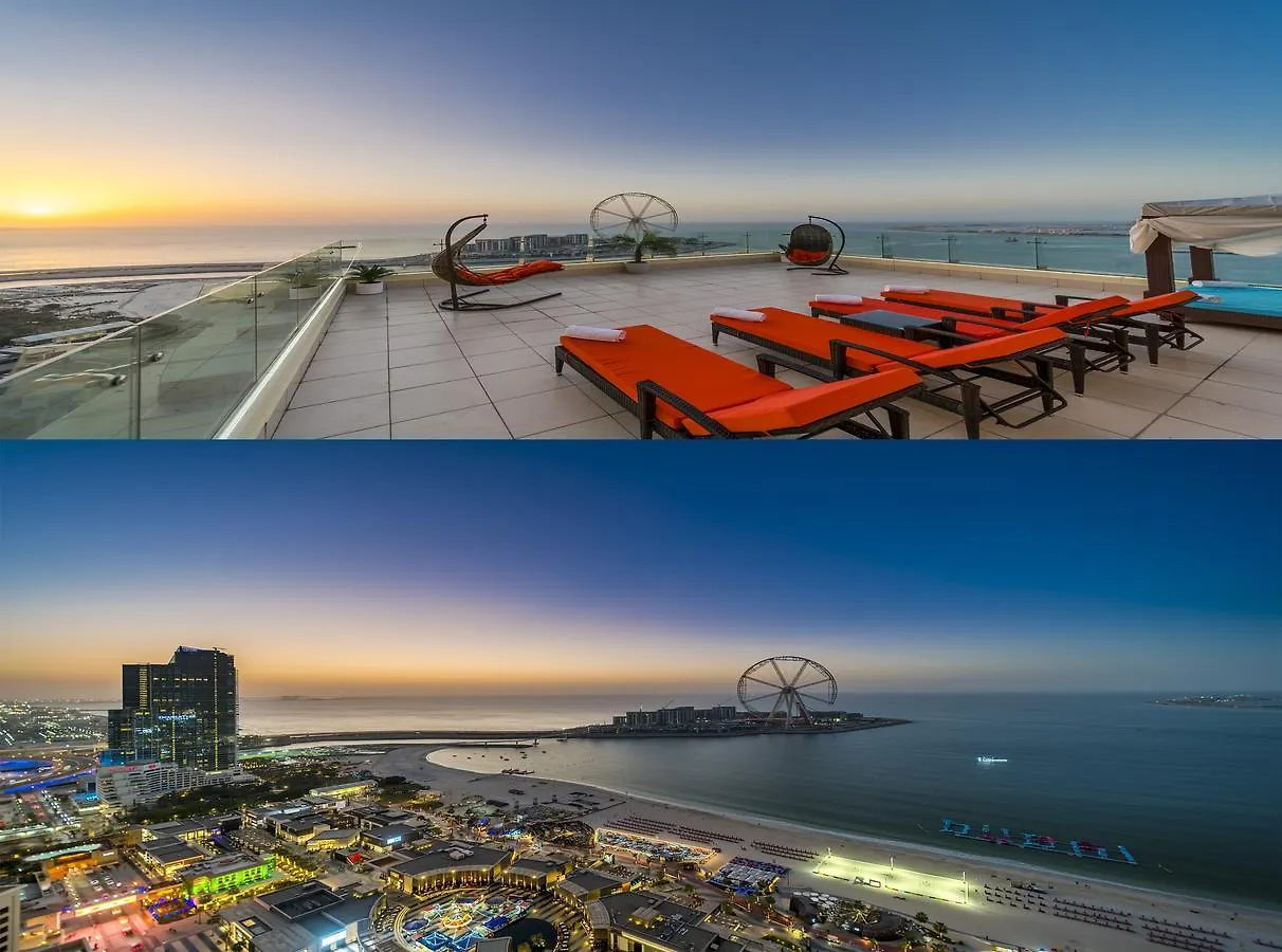 Dubai Jbr Amaz Penthouse Front Sea 5 Plus 1 Bdr Private Climatized Pool United Arab Emirates